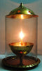 Brass Oil Lamp Deepak With Chimney 0.635kg